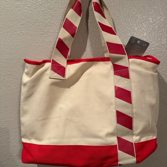 NWT Disney Parks Chip n Dales Christmas Canvas Tote Holiday Elves Holidayy - Picture 4 of 6